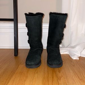 UGG Women’s Bailey Button Boots - Black, Size 9